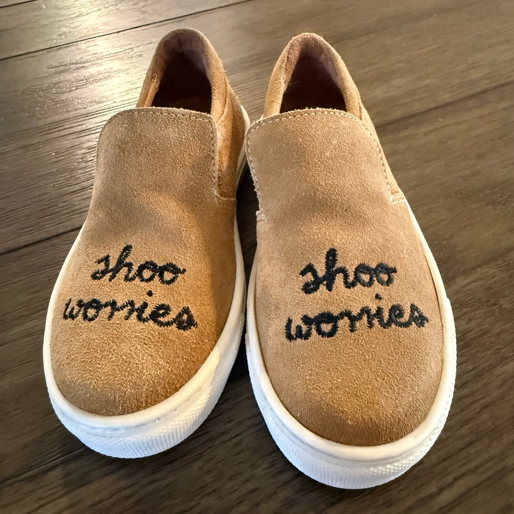 Tan Slip-On kids shoes like new size 28 which is 11 kids